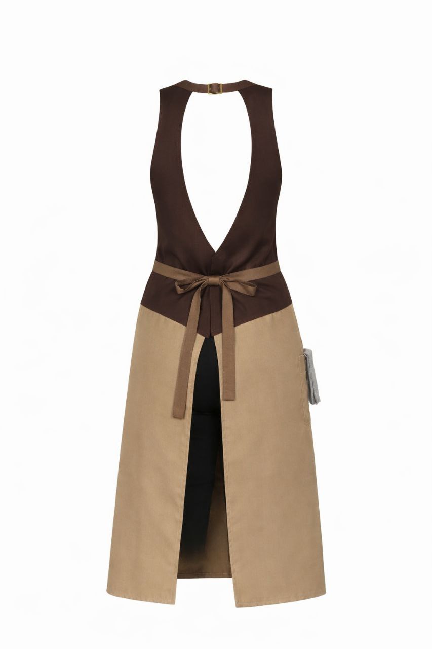 Premium One-Piece Restaurant Uniform Integrated Vest & Apron  Professional HoReCa Workwear